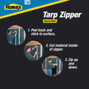 Homax CinchTite 0.25 ft. W x 7 ft. L Plastic Tarp Zipper Door Blue - Total Qty: 1