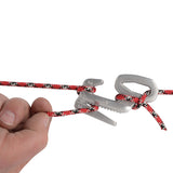 Nite Ize Figure 9 3 in. L Silver Twisted Plastic Tie-Down Rope