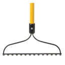 Home Plus+ 61 in. 14 Tine Steel Bow Rake Fiberglass Handle