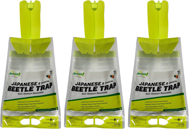 RESCUE! Japanese Beetle Trap – Reusable Bag - 3 Traps
