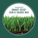 Pennington Smart Seed Mixed Sun or Shade Grass Seed and Fertilizer 3 lb