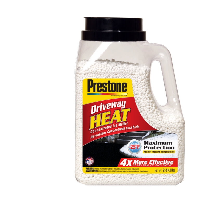 Prestone Driveway Heat Calcium Chloride Pellet Ice Melt 9.5 lb
