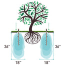 Deep Drip For 1/4 in. Tubing Drip Irrigation Watering Stake 24 in. H 1 pk