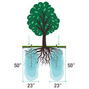 Deep Drip For 1/4 in. Tubing Drip Irrigation Watering Stake 36 in. H 1 pk