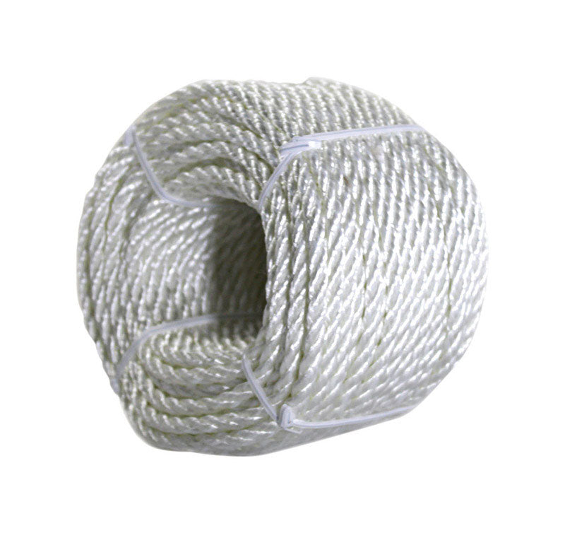 Ace 1/4 in. D X 100 ft. L White Twisted Nylon Rope