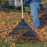 Truper 61 in. 22 Tine Poly Rake Wood Handle