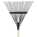 Truper 59 in. 18 Tine Steel Rake Wood Handle