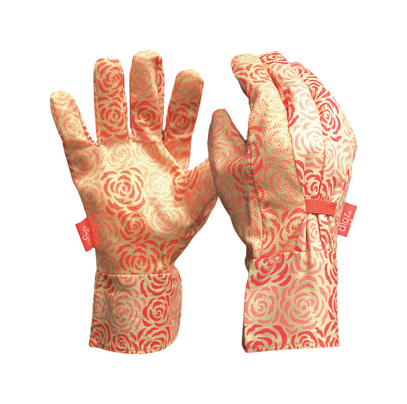 GLOVE CANVAS W/DOTS MED