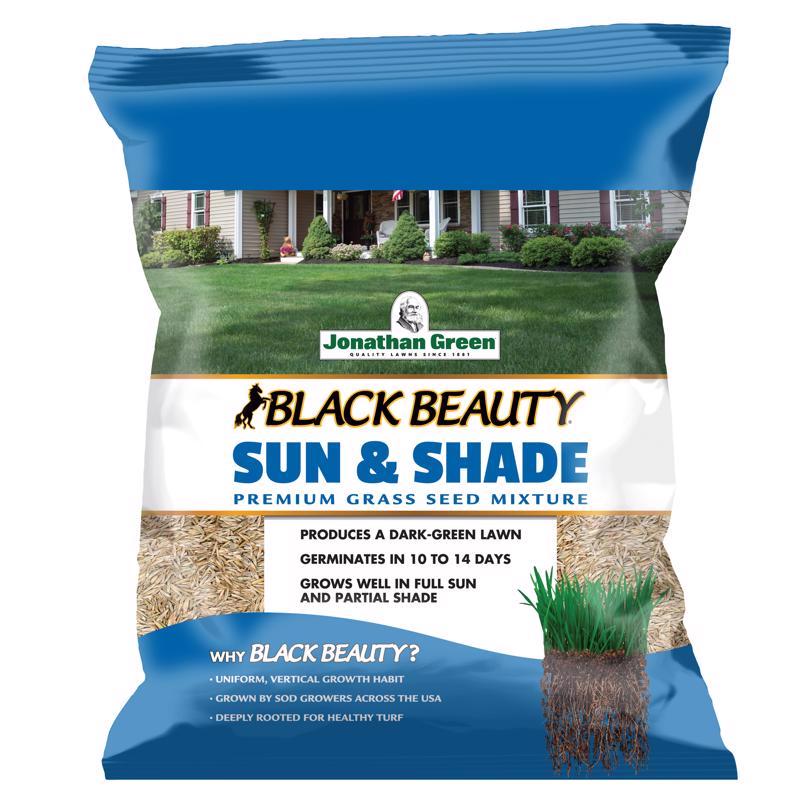 Jonathan Green Black Beauty Sun and Shade Mixed Partial Shade/Sun Grass Seed 3 lb