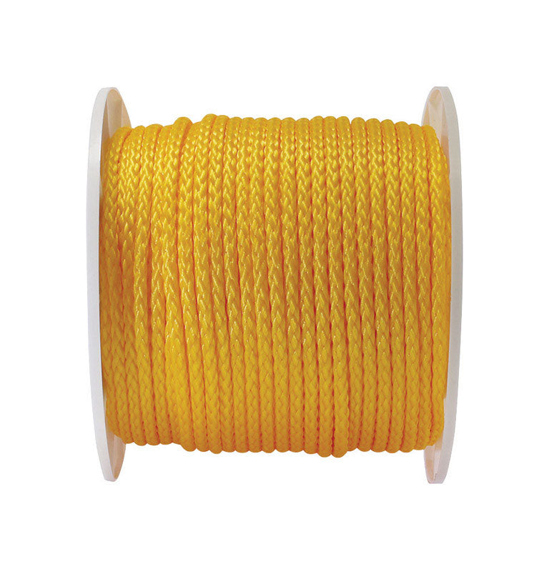 Koch 3/8 in. D X 500 ft. L Yellow Hollow Braided Polypropylene Rope