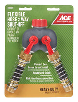 Ace Plastic Threaded Male Flexible Hose 2-Way Shut-off Valve