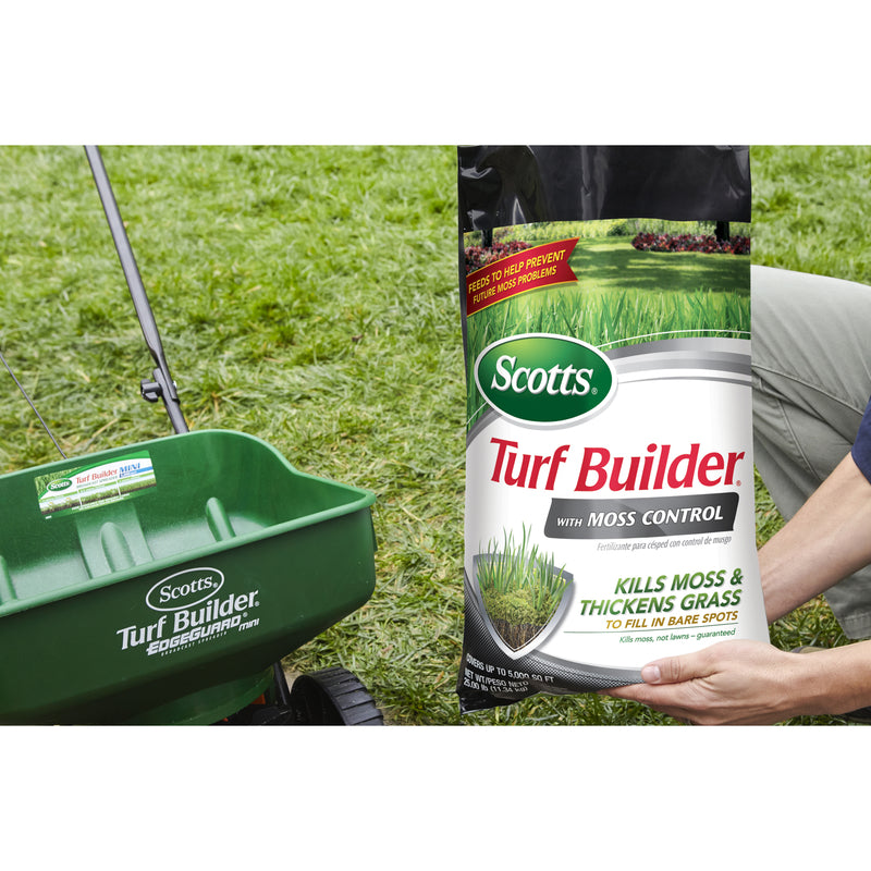 Scotts Turf Builder Moss and Fungus Control Lawn Fertilizer For All Grasses 5000 sq ft