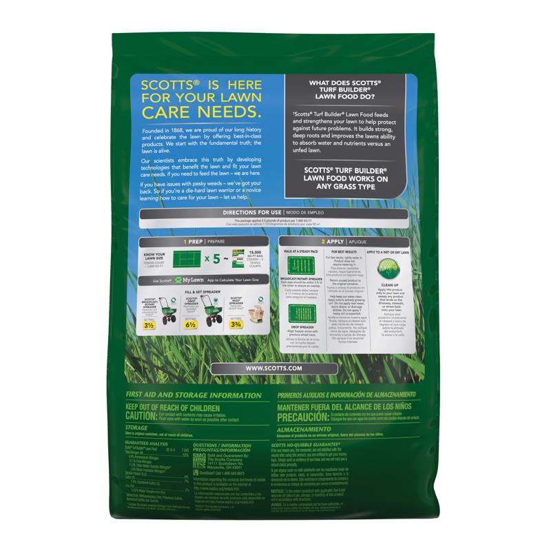 Scotts Turf Builder All-Purpose Lawn Fertilizer For All Grasses 15000 sq ft