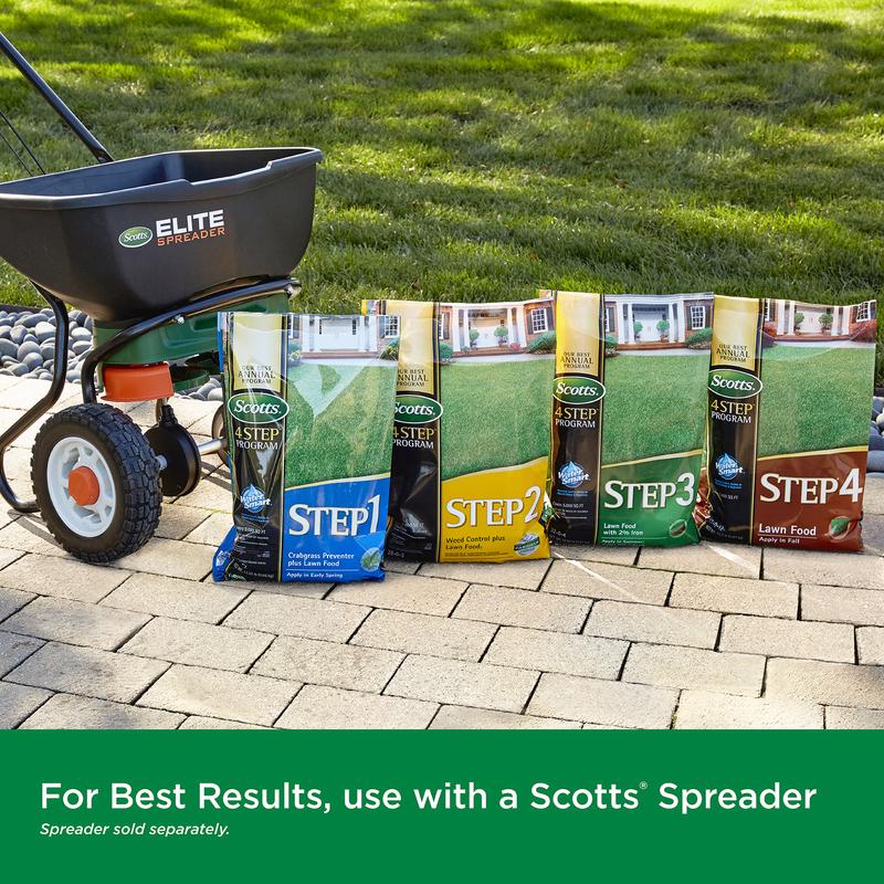Scotts Step 1 Crabgrass Preventer Annual Program Lawn Fertilizer For Multiple Grass Types 5000 sq ft
