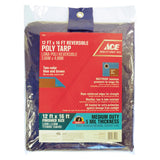 TARP POLY BLUE/BRN 12X16