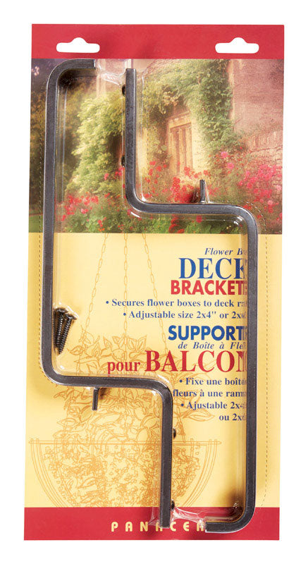 Panacea Black Aluminum 3-3/16 in. H Adjustable Plant Bracket 1 pk