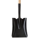 Home Plus+ 38.5 in. Steel Square Transfer Shovel Wood Handle