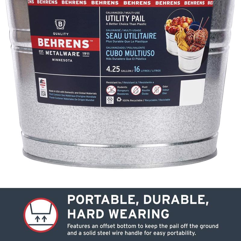 Behrens 4.2 gal Steel Tub Round