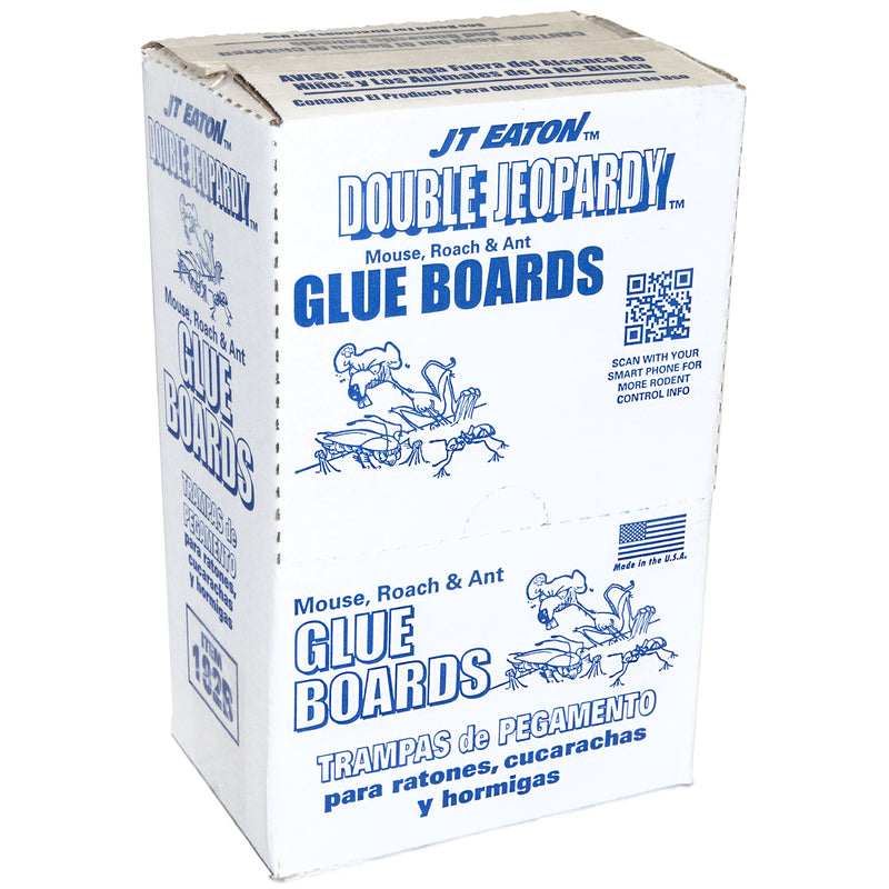 JT Eaton Double Jeopardy Small Glue Board Trap For Insects and Mice 2 pk