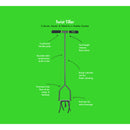 Yard Butler 6 Tine Steel Hand Tiller 24 in. Steel Handle