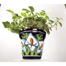 Avera Products Talavera 5.5 in. H X 5 in. D Ceramic Planter Multicolored