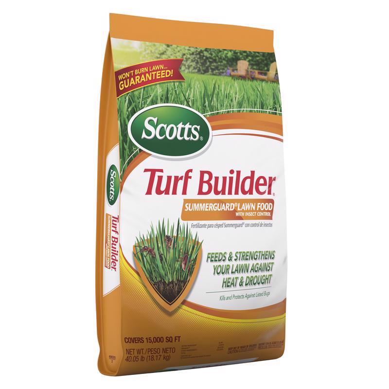 Scotts Turf Builder SummerGuard Insect and Grub Control Lawn Fertilizer For All Grasses 15000 sq ft