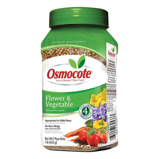 Osmocote 277160 Flower and Vegetable Plant Food, 14-14-14, 1-Pound Bottle 2 Pack