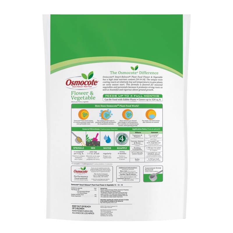 Osmocote Smart-Release Flower & Vegetable Granules Plant Food 8 lb