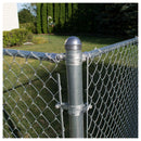 YardGard 3 in. H Silver Steel Chain Link Fence Corner Post Kit