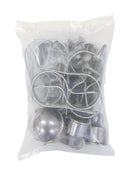 YardGard 3 in. H Silver Steel Chain Link Fence Corner Post Kit