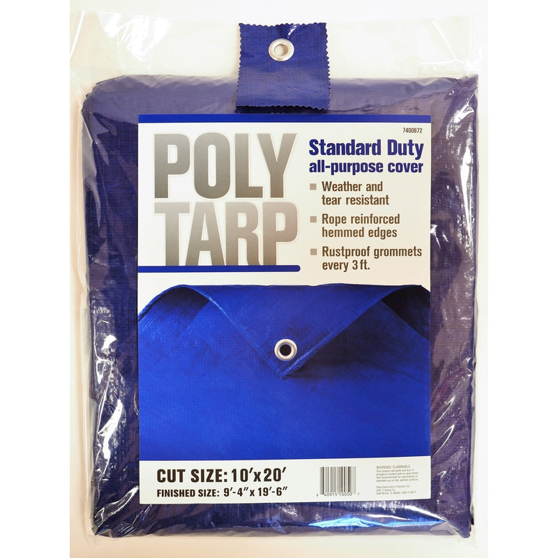 Projex 10 ft. W X 20 ft. L Light Duty Polyethylene Tarp Blue