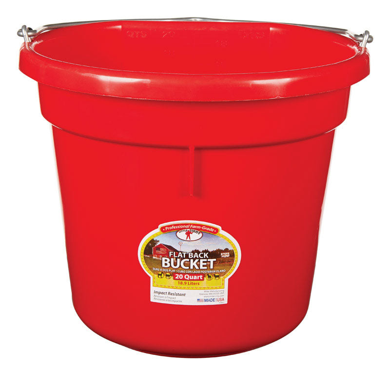 FLAT BACK BUCKET RED20QT