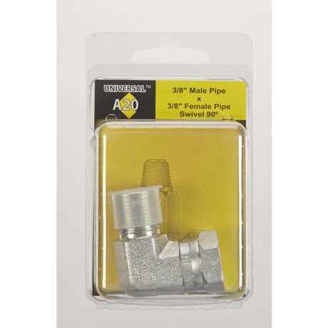 Apache Brass 3/8 in. D X 3/8 in. D Hydraulic Adapter 1 pk