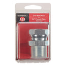 Apache Steel 3/4 in. D X 3/4 in. D Hydraulic Adapter 1 pk