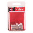 Apache Steel 3/8 in. D X 3/8 in. D Hydraulic Adapter 1 pk