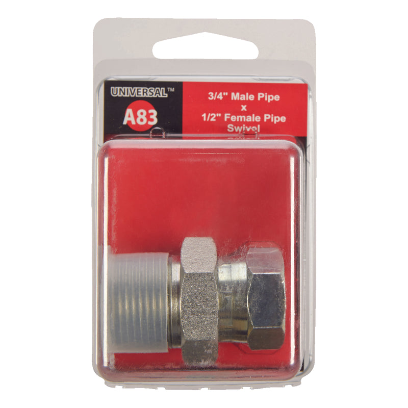 Apache Steel 3/4 in. D X 1/2 in. D Hydraulic Adapter 1 pk