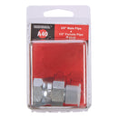 Apache Steel 3/8 in. D X 1/2 in. D Hydraulic Adapter 1 pk