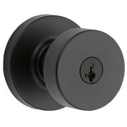 Kwikset Signature Series Pismo Iron Black Entry Knob KW1 2-1/4 in.