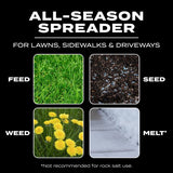 Scotts Wizz 60 in. W Handheld Spreader For Fertilizer/Ice Melt/Seed 4 lb