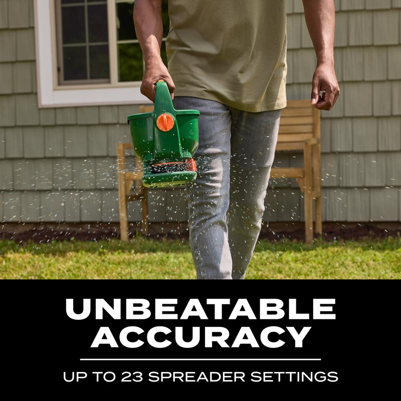 Scotts Wizz 60 in. W Handheld Spreader For Fertilizer/Ice Melt/Seed 4 lb