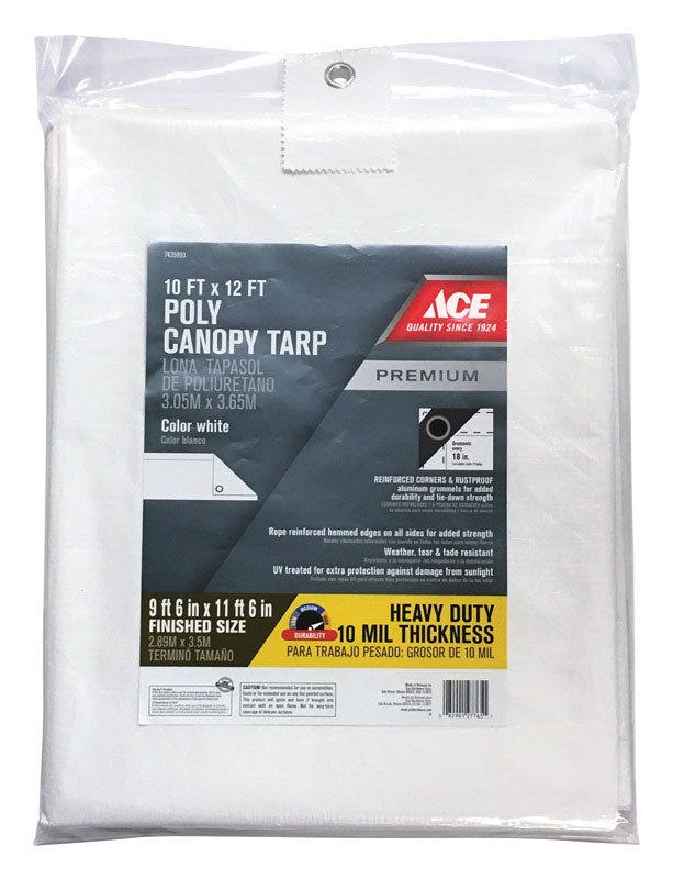 CNPY TARP HD 10'X12' WHT