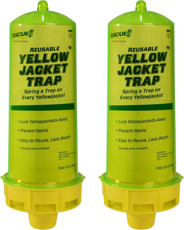 RESCUE! Reusable Yellowjacket Trap – Includes Attractant - 2 Traps