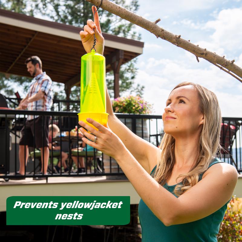 RESCUE! Reusable Yellowjacket Trap – Includes Attractant - 4 Traps