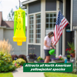 RESCUE! Reusable Yellowjacket Trap – Includes Attractant - 4 Traps