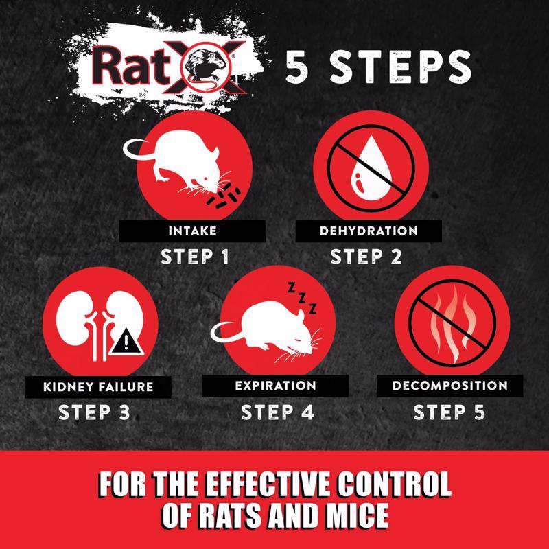RatX Non-Toxic Bait Pellets For Mice and Rats 8 oz 1 pk