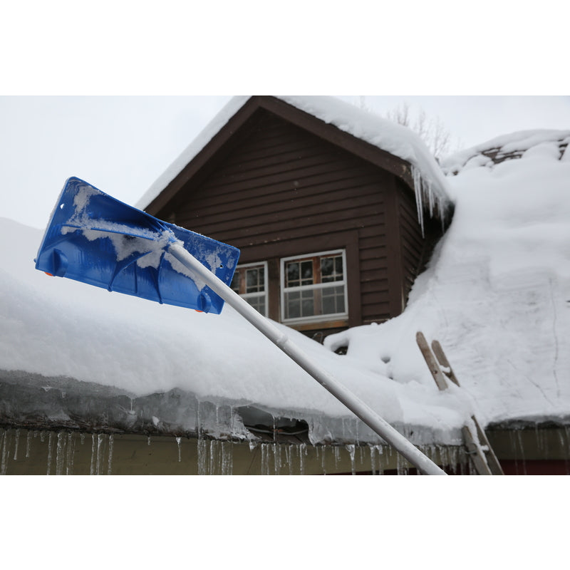 Avalanche Deluxe 24 in. W X 20 ft. L Poly Wheeled Roof Rake