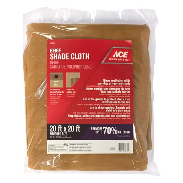 SHADE CLOTH 20X20' BEIGE