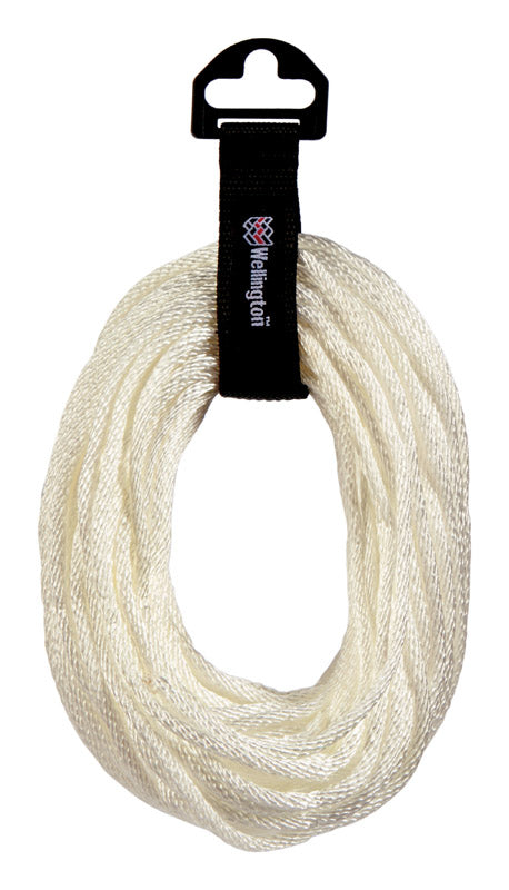 Wellington 3/16 in. D X 100 ft. L White Solid Braided Nylon Rope