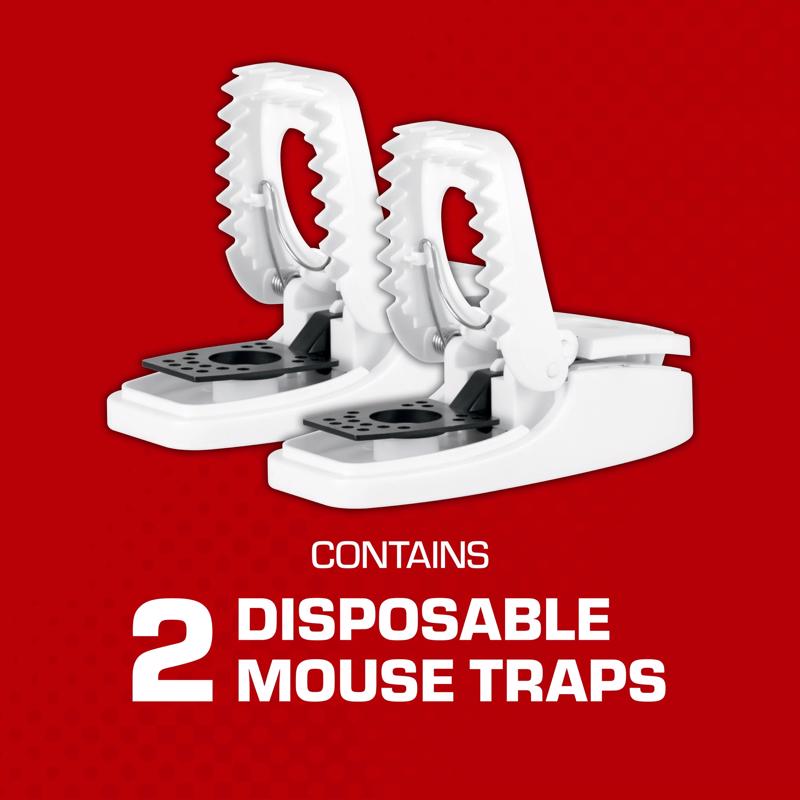 Tomcat Press 'N Set Small Snap Trap For Mice 2 pk