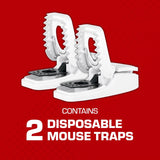 Tomcat Press 'N Set Small Snap Trap For Mice 2 pk